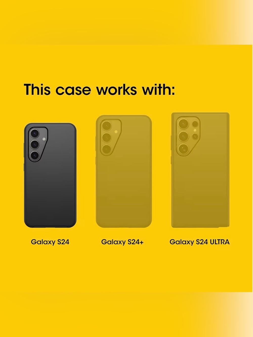 SamSung Galaxy S24 Defender Series Black Case & Clip - Picture 4 of 7